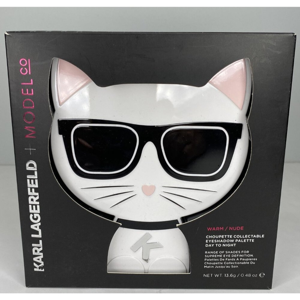 Karl Lagerfeld + ModelCo Collectible Eyeshadow Palette Day To Night Warm Nude